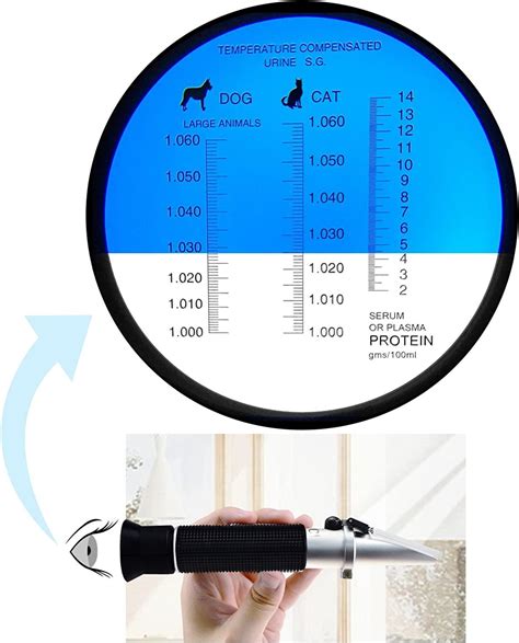 how to use a veterinary refractometer|measuring specific gravity with refractometer.